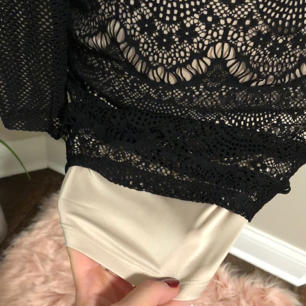 Express Sexy Lace & Fishnet Dress - Picture 6 of 8